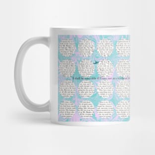 Jane Austen Pride and Prejudice : I shall be miserable if I have not an excellent library Mug